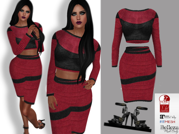 176-Reeb Style Marina Red Outfit