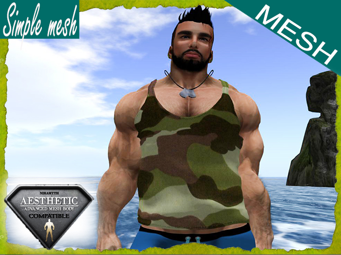 SM Camo Tank Top Aesthetic