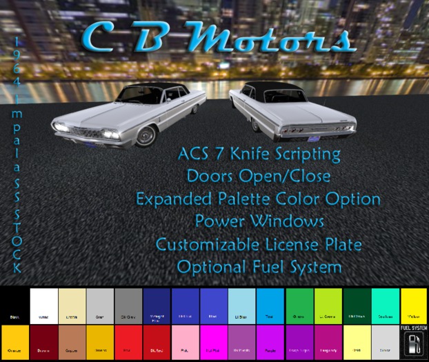 CBM 1964 Impala SS STOCK