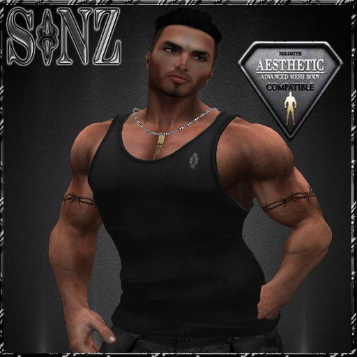 ~S1NZ~Ribbed Grey TankTop (AESTHETIC)