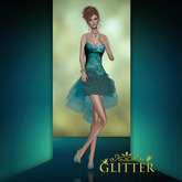*GLITTER* ELLE GOWN & PANTS MESH PURE WHITE