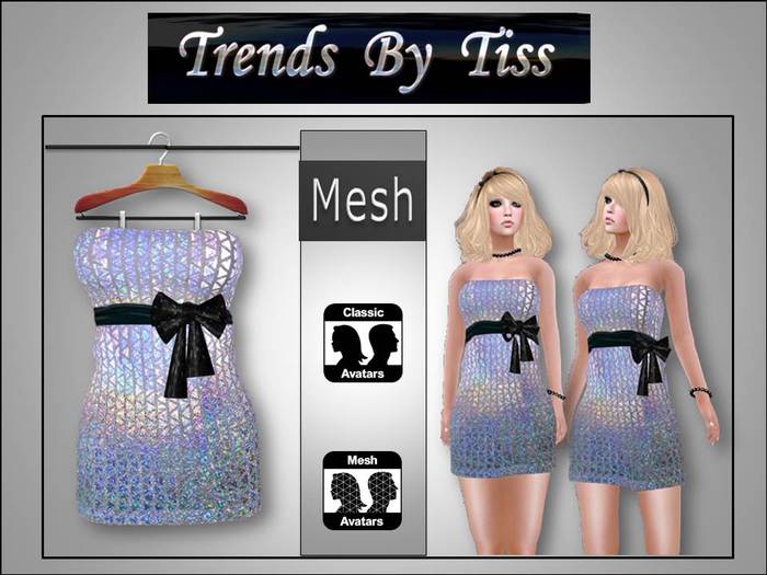 TRENDS BY TISS -MESH DRESS- VALENTINA - COLOR BRIGHT - VENDOR