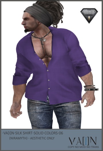 -Va[i]N- Silk Shirt (solid colors ) 06