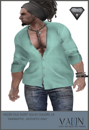 -Va[i]N- Silk Shirt (solid colors ) 03