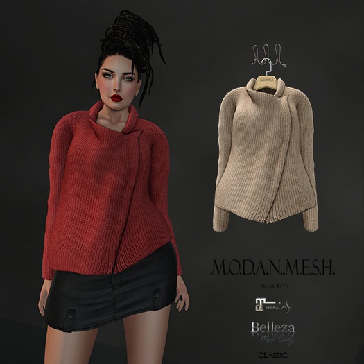 .M.O.D.A.N..M.E.S.H. Sweater Brown