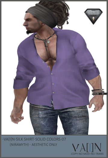 -Va[i]N- Silk Shirt (solid colors ) 03