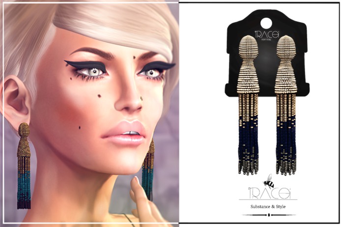 Ombre Tassel Earrings_Cream by Tracei