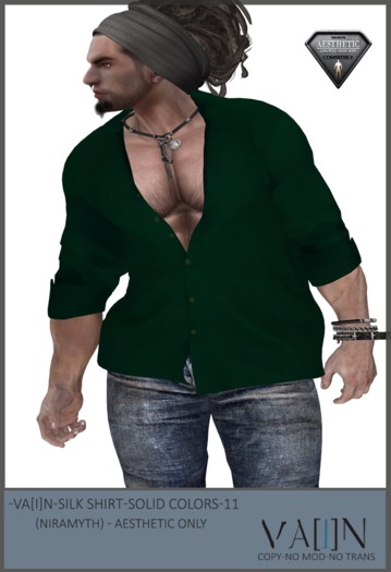 -Va[i]N- Silk Shirt (solid colors ) 03