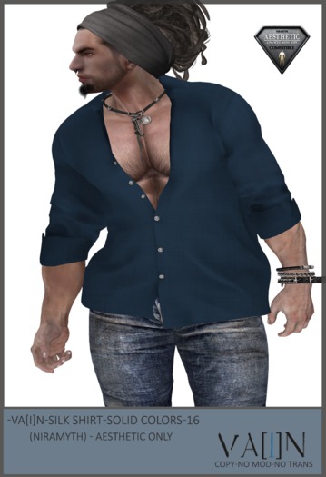 -Va[i]N- Silk Shirt (solid colors ) 03