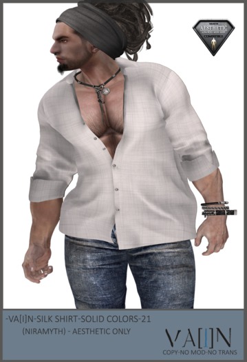 -Va[i]N- Silk Shirt (solid colors ) 03