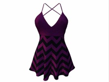 Sophie Dress Purple Stripes