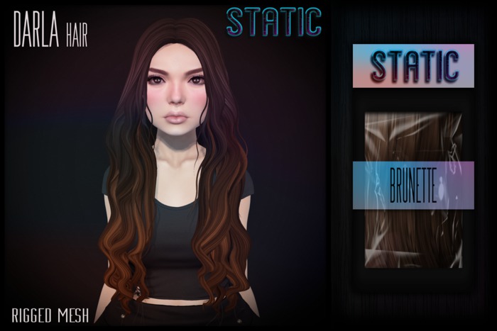 Static. Darla Hair (Brunette)