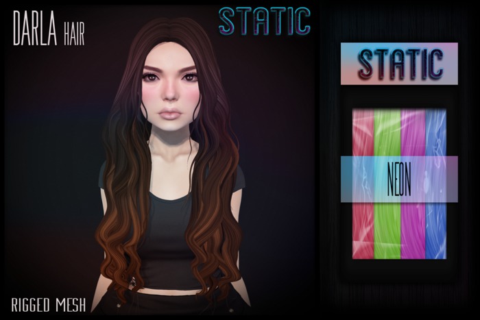 Static. Darla Hair (Neon)