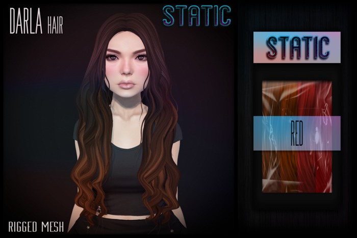 Static. Darla Hair (Red)