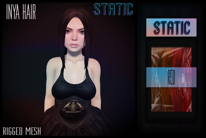 Static. Inya Hair (Red)