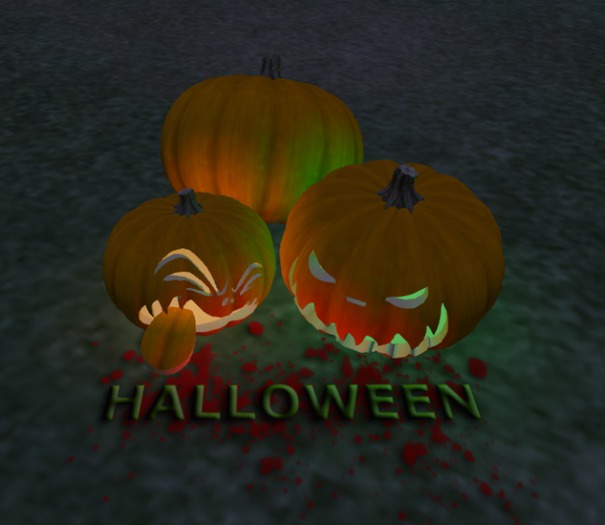 # Halloween Pumpkin Scene
