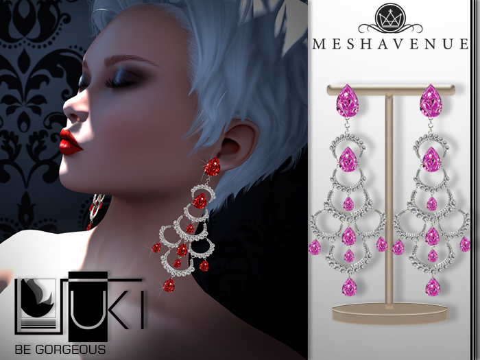 ::::Suki:::: Alisha Earrings ~ Rose