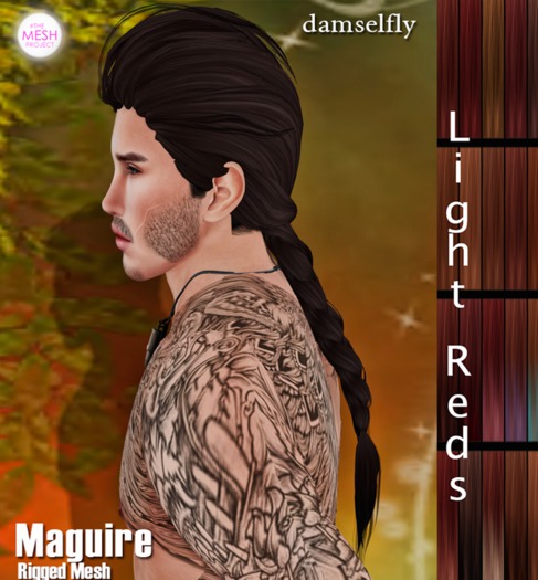 **DD**Damselfly Maguire Rigged Mesh Light Reds