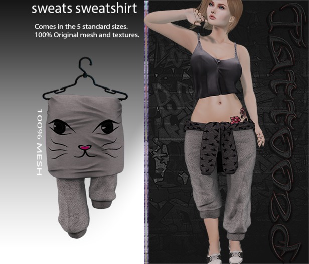 sweats sweatshirt cat