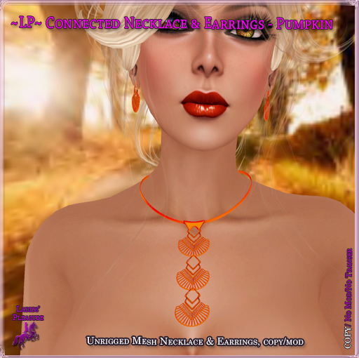 ~LP~ Connected Jewelry Set BOXED Pumpkin