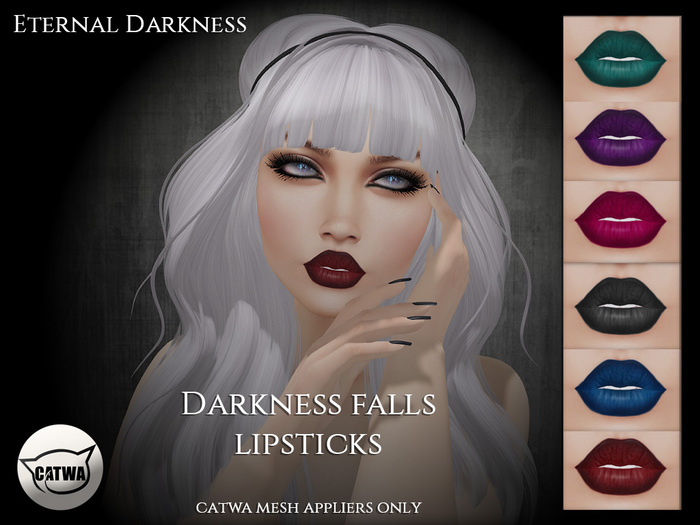 :ED:: Darkness falls lipsticks- Catwa mesh head applier