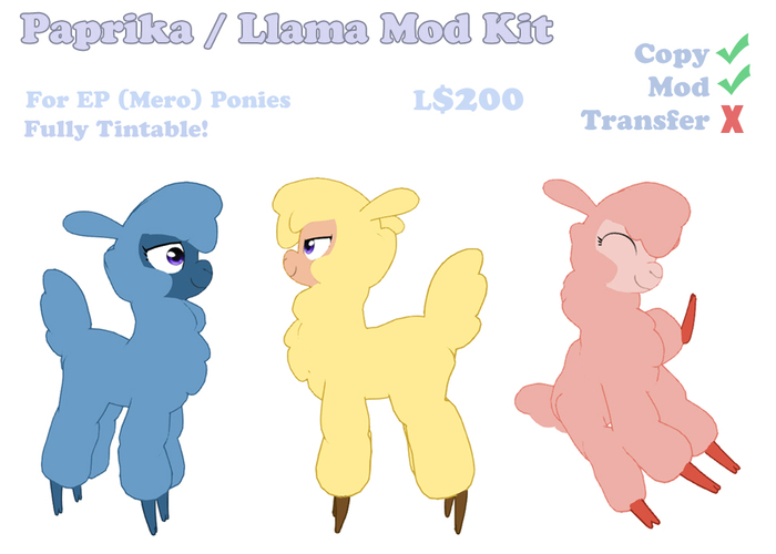 Paprika / Llama Mod Kit