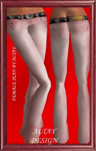 ALTAY FEMALE JEAN RED LIGHT