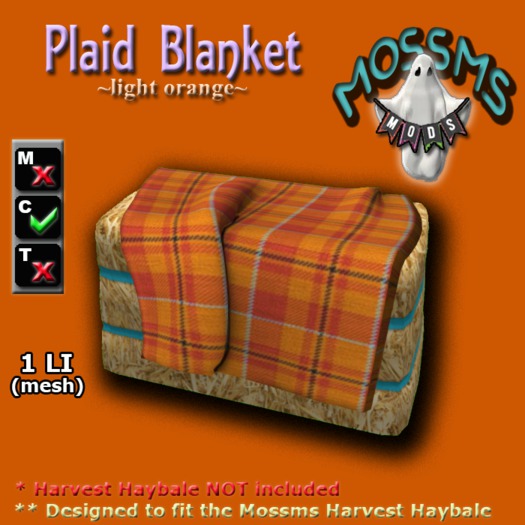 Plaid Blanket ~light orange~