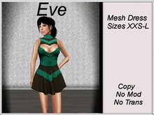 Eve Dress Green Shapes