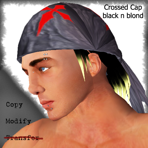 RH-Red crossed hood black n blond