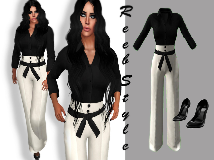179-Reeb Style Dafne White and Black