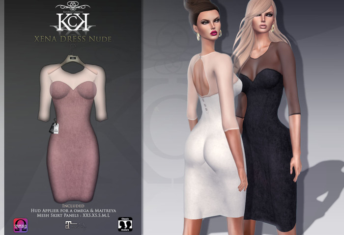 :::KC::: Xena Dress Nude