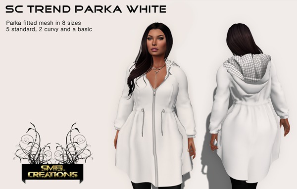 :. SC Trend Parka White