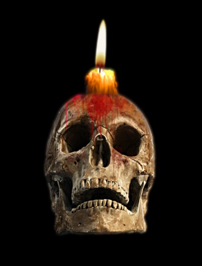 # Skull with Candle