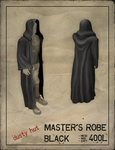 [DustyHut] Master's Robe - Black