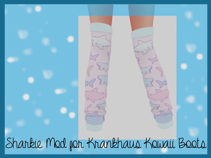 Kowaii Boots Sharkies Pattern