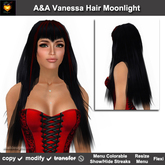 A&A Vanessa Hair Moonlight (Special Color). Long womens straight hairstyle. Promo!