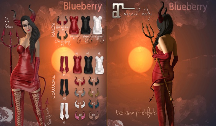 14. Blueberry / COMMON / Devil Horns - Silver