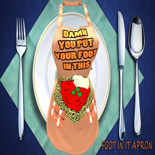 GG FOOT IN IT APRON