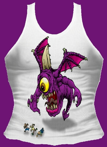 purple people eater tank UNISEX