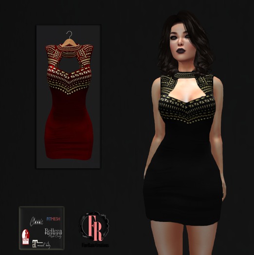:: FineRain creations.::Jess Dress Red