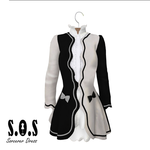 [S.O.S] Sorcerer Dress - Black&White