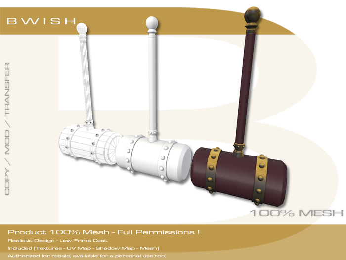 BWish - Harley Quinn Hammer Mesh Full Permissions