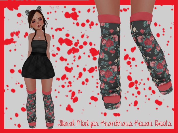 Floral Kowaii Boots