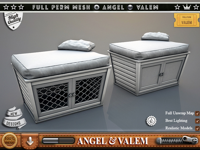 .::VALEM::.  Full Perm Mesh Great Cage Pyramid Seat
