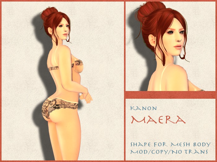 Kanon Female Shape - Maera DEMO - For Slink Physique Hourglass