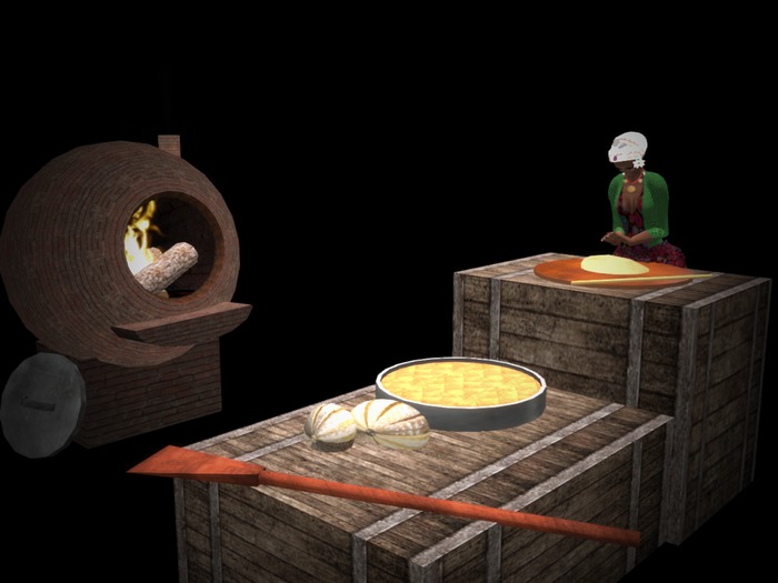 Stone Oven - Tasfirin Set  23 Prims Boxed