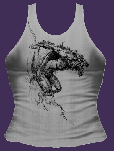 gray werewolf tank UNISEX