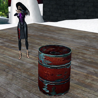 Second Life Marketplace - EXPLODING OIL DRUM - Barrel of Fun!