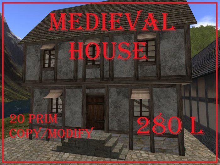 medieval house, boxed